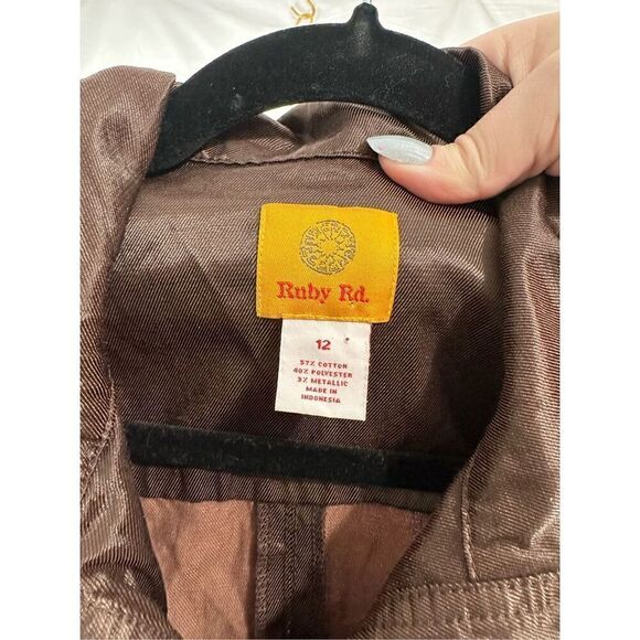 Ruby Red brown lightweight jacket - Picture 4 of 11